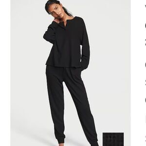 VS Waffle Henley Jogger Set-NWT